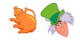 Alice in Wonderland Mad Hatter and Teapot Cursor