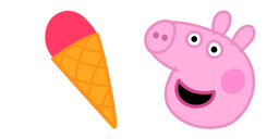 Peppa Pig and Ice Cream cursor