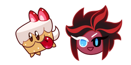 Cookie Run Red Velvet Cookie and Cream Cake Hound Cursor