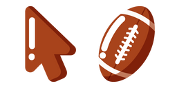 Minimal American Football Ball Curseur