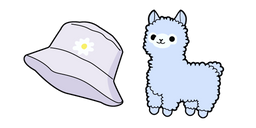 VSCO Girl Llama and Panama Cursor