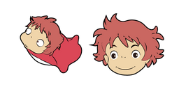 Ponyo Human and Ponyo Fish Curseur