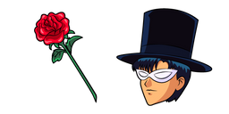 Sailor Moon Tuxedo Mask and Rose Cursor