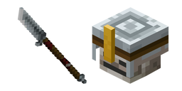 Minecraft Skeleton Vanguard and Glaive Curseur