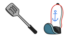 SpongeBob Krusty Krab Spatula & Hat Cursor