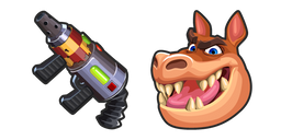 Crash Bandicoot Dingodile and Flamethrower Curseur