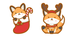 Cute Christmas Fox Curseur