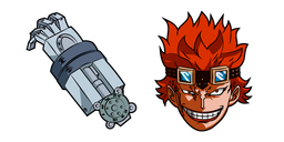 One Piece Eustass Kid and Metal Arm Curseur