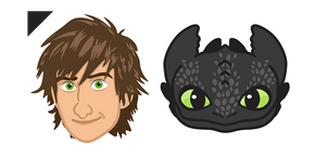 HTTYD Hiccup & Toothless Curseur