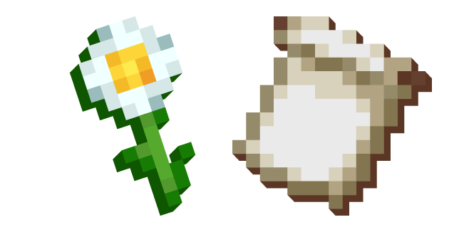 Minecraft Banner Pattern and Oxeye Daisy Cursor