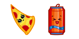 Cute Pizza and Drink Cursor