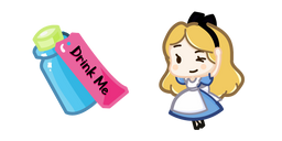 Cute Alice and Drink Me Potion Cursor