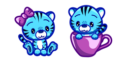 Cute Blue Tiger Cursor