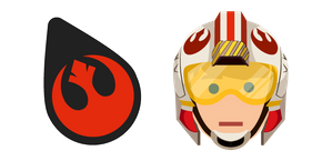 Star Wars Rebel Alliance Logo and Luke Cursor