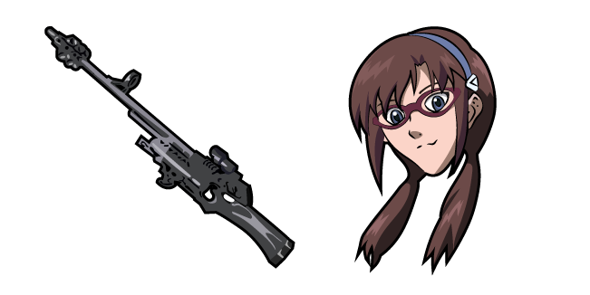 Neon Genesis Evangelion Mari Makinami and Illustrious Rifle Cursor