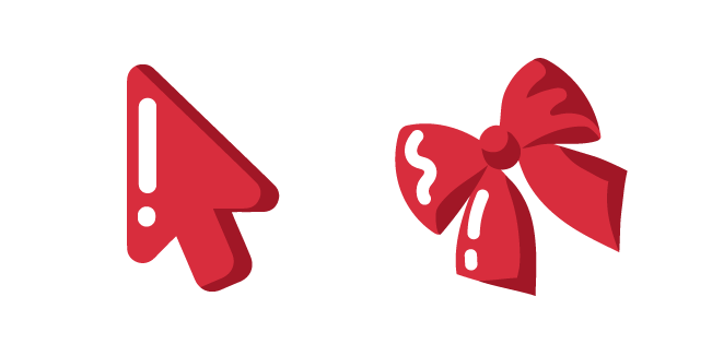 Minimal Red Bow Cursor