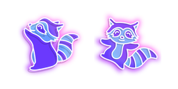 Neon Raccoon Curseur