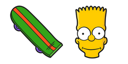The Simpsons Bart Skateboard Cursor