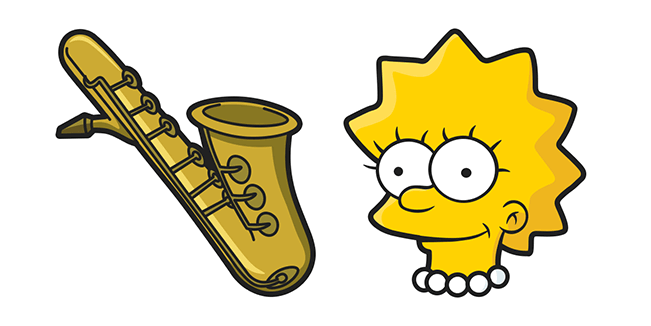 The Simpsons Lisa Saxophone Cursor