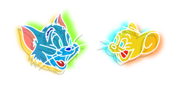 Neon Tom and Jerry Cursor