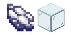 Курсор Minecraft White Dye and Glass