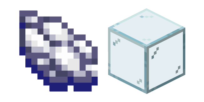 Minecraft White Dye and Glass Cursor