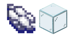 Minecraft White Dye and Glass Cursor