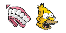 Курсор The Simpsons Grandpa Abraham Dentures