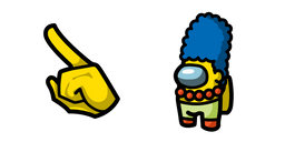 Among Us Marge Simpson Character Cursor