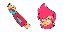 OK K.O.! Let's Be Heroes Red Action Curseur