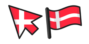 Denmark Flag Curseur