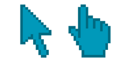 Aquamarine Pixel Curseur