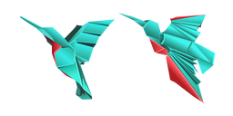 Origami Hummingbird Cursor