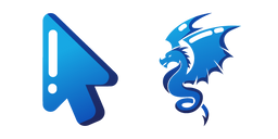 Minimal Blue Dragon Cursor