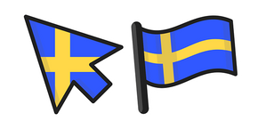 Курсор Sweden Flag