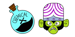 Powerpuff Girls Z Mojo Jojo and Chemical X Cursor