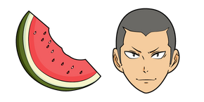 Haikyuu!! Ryuunosuke Tanaka and Watermelon Curseur