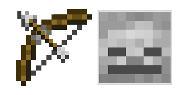 Minecraft Bow and Skeleton Cursor