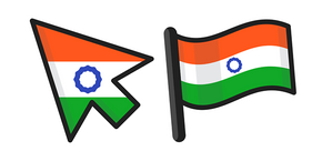 India Flag Curseur