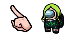 Among Us Billie Eilish Character Cursor