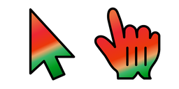 Watermelon Gradient Cursor