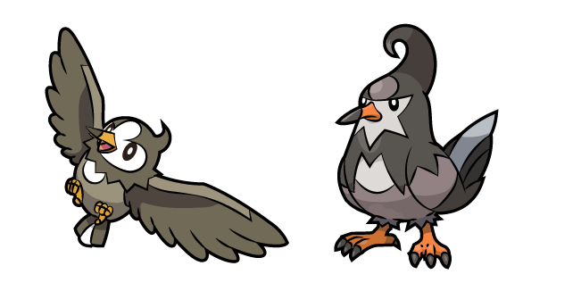 Pokemon Starly and Staravia курсор