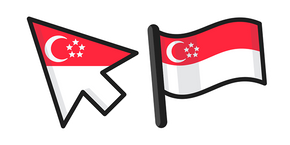 Курсор Singapore Flag