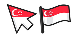 Курсор Singapore Flag