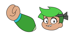 OK K.O.! Let's Be Heroes Green Guts Cursor