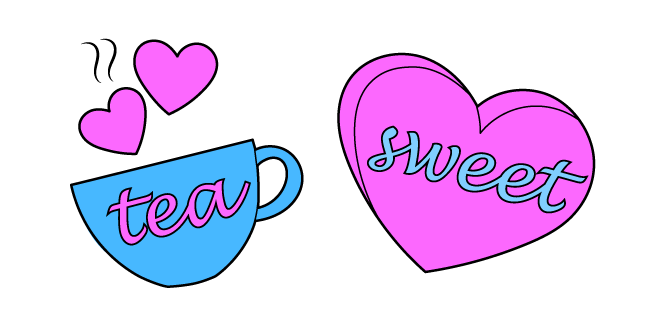 VSCO Girl Tea and Sweet Heart курсор