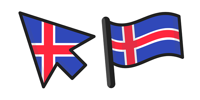 Iceland Flag курсор