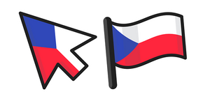Курсор Czech Republic Flag