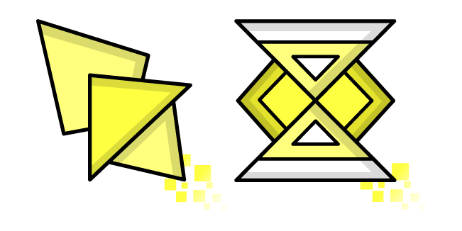 Geometry Dash Cube 147 and Wave 5 Cursor