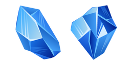 Blue Zircon Crystal Cursor